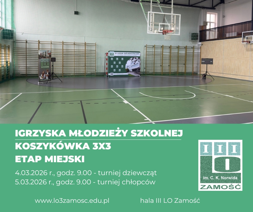 Miejskie Igrzyska Młodzieży Szkolnej w Koszykówce 3X3