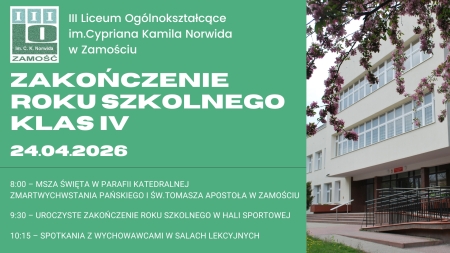 Zakończenie roku szkolnego klas IV
