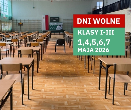 Dni wolne dla uczniów klas I-III