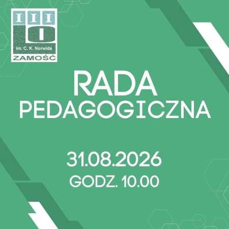 Zebranie rady pedagogicznej
