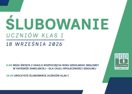 Ślubowanie klas pierwszych i Msza Święta