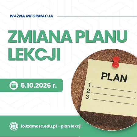 Zmiana planu lekcji