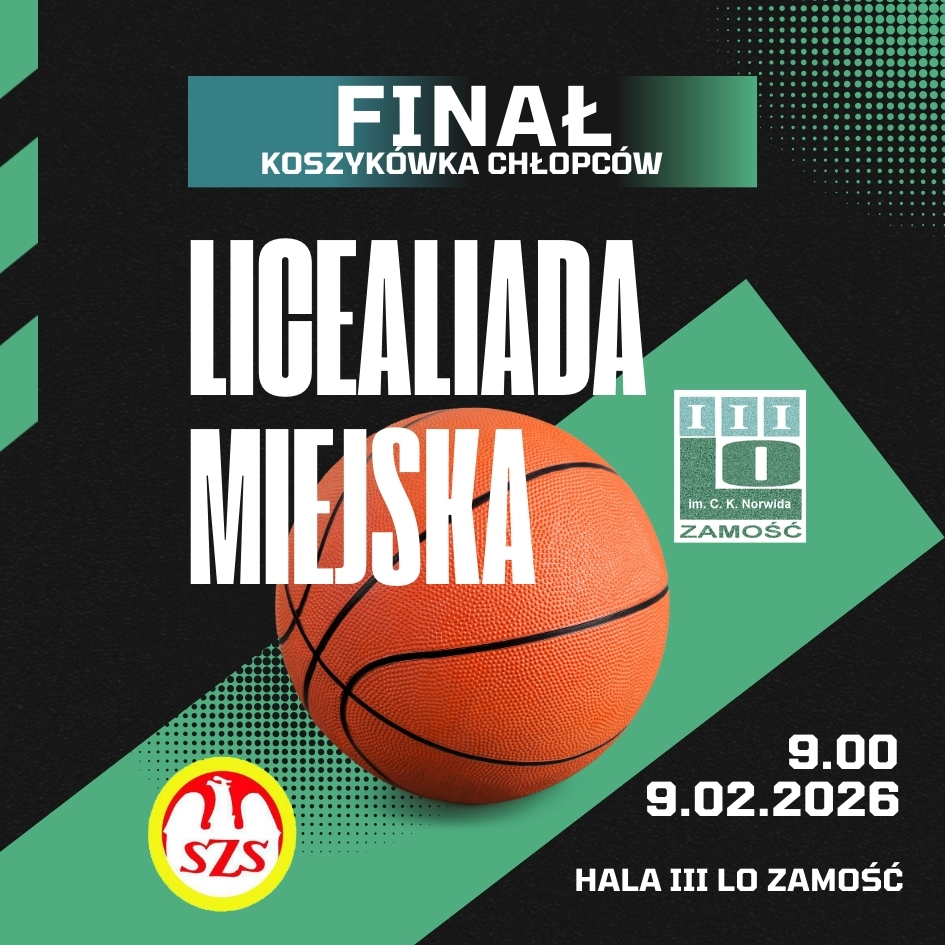 Finał Miejskiej Licealiady w Koszykówce Chłopców